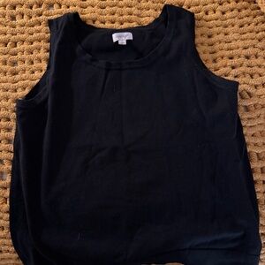 Avenue Black Sleeveless Tank Top